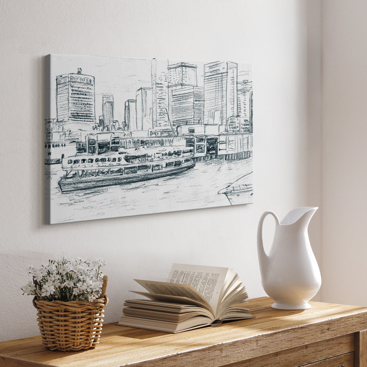 Ferryboats IV - Canvas Art Print