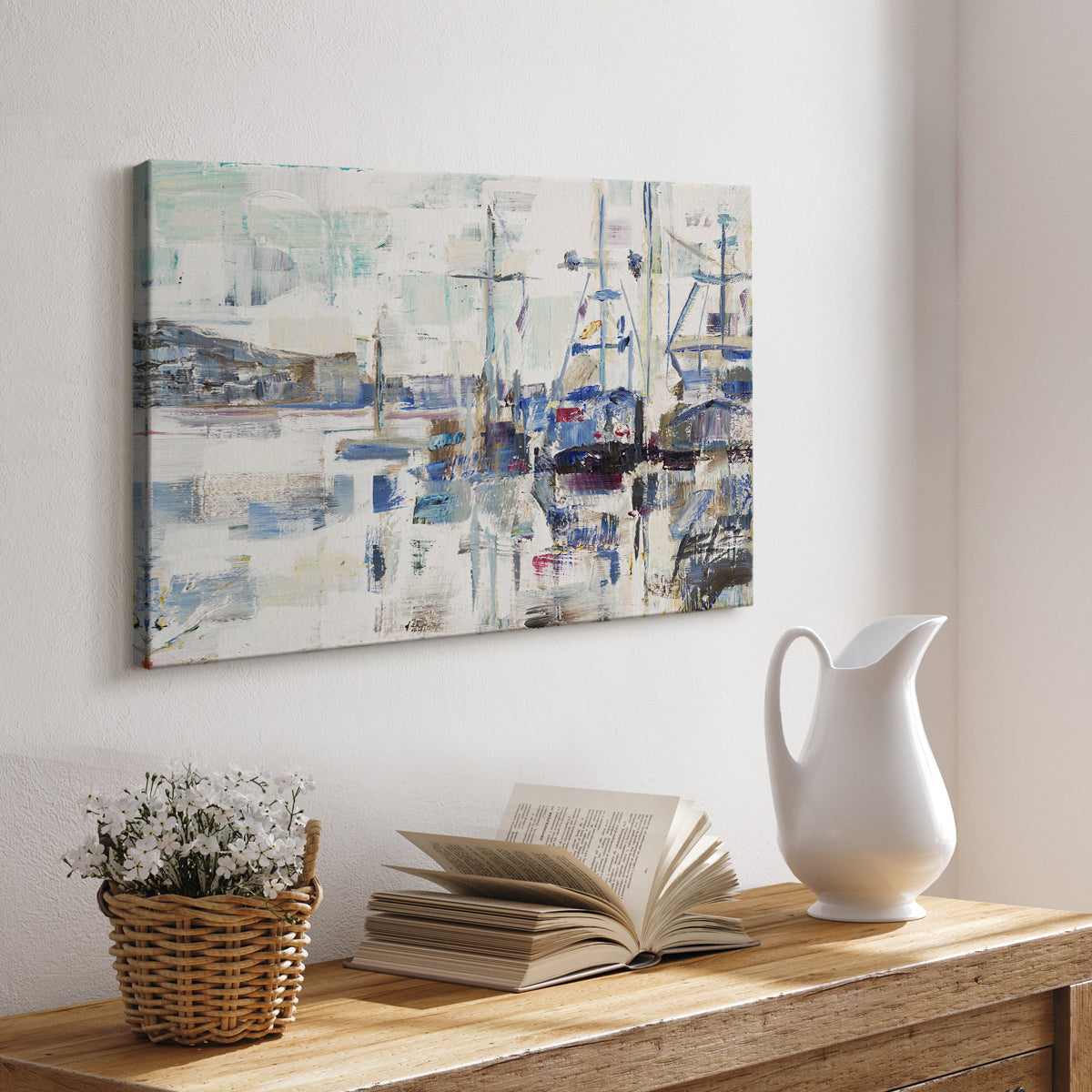 Across A Line - Canvas Art Print