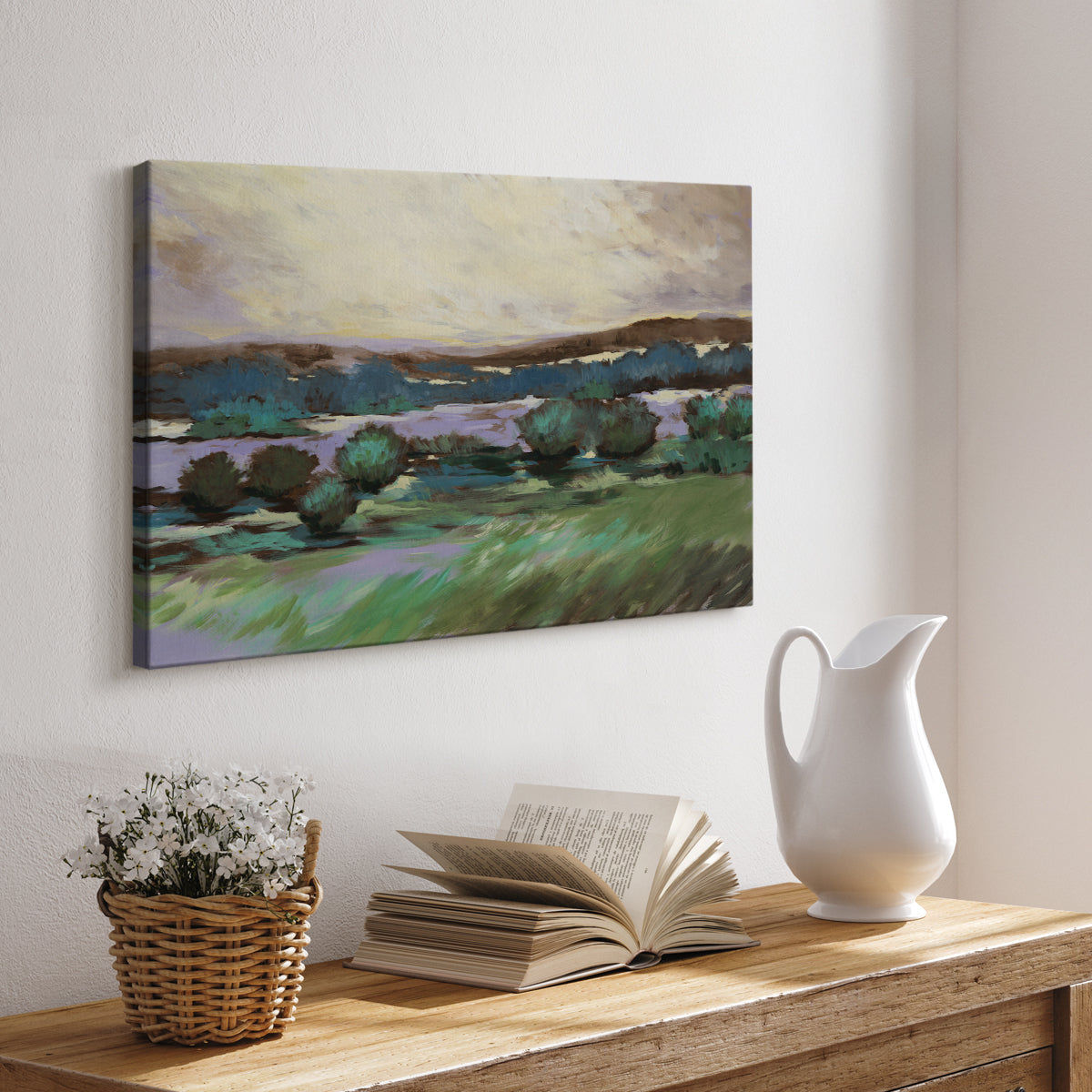 Sunny Desert Floor - Canvas Art Print