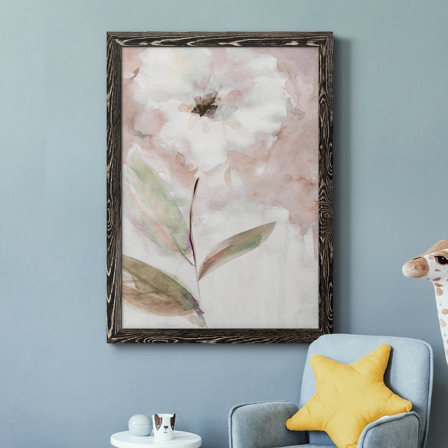 Summer Bloom I - Barnwood Framed Canvas Print