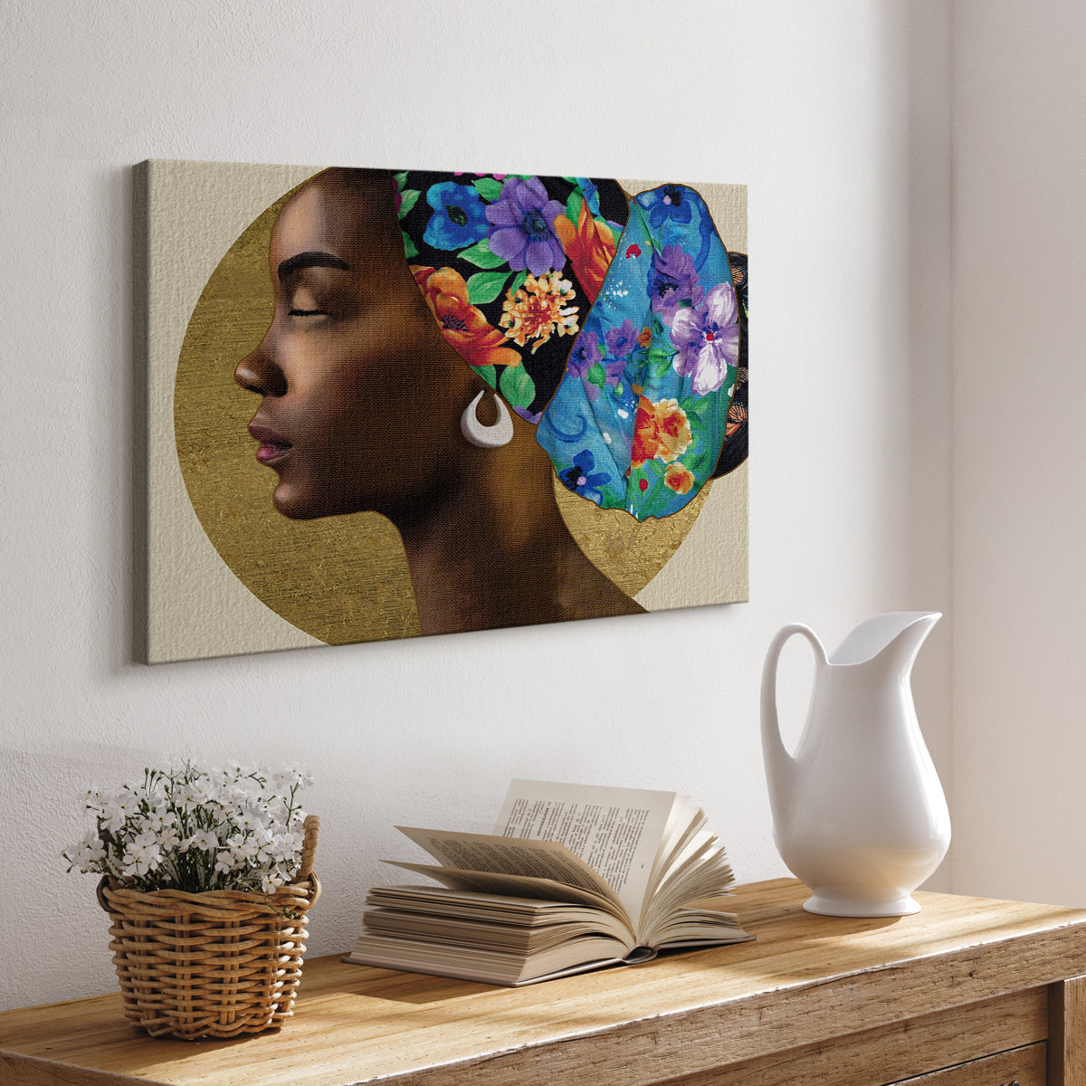 Golden Lady II - Canvas Art Print