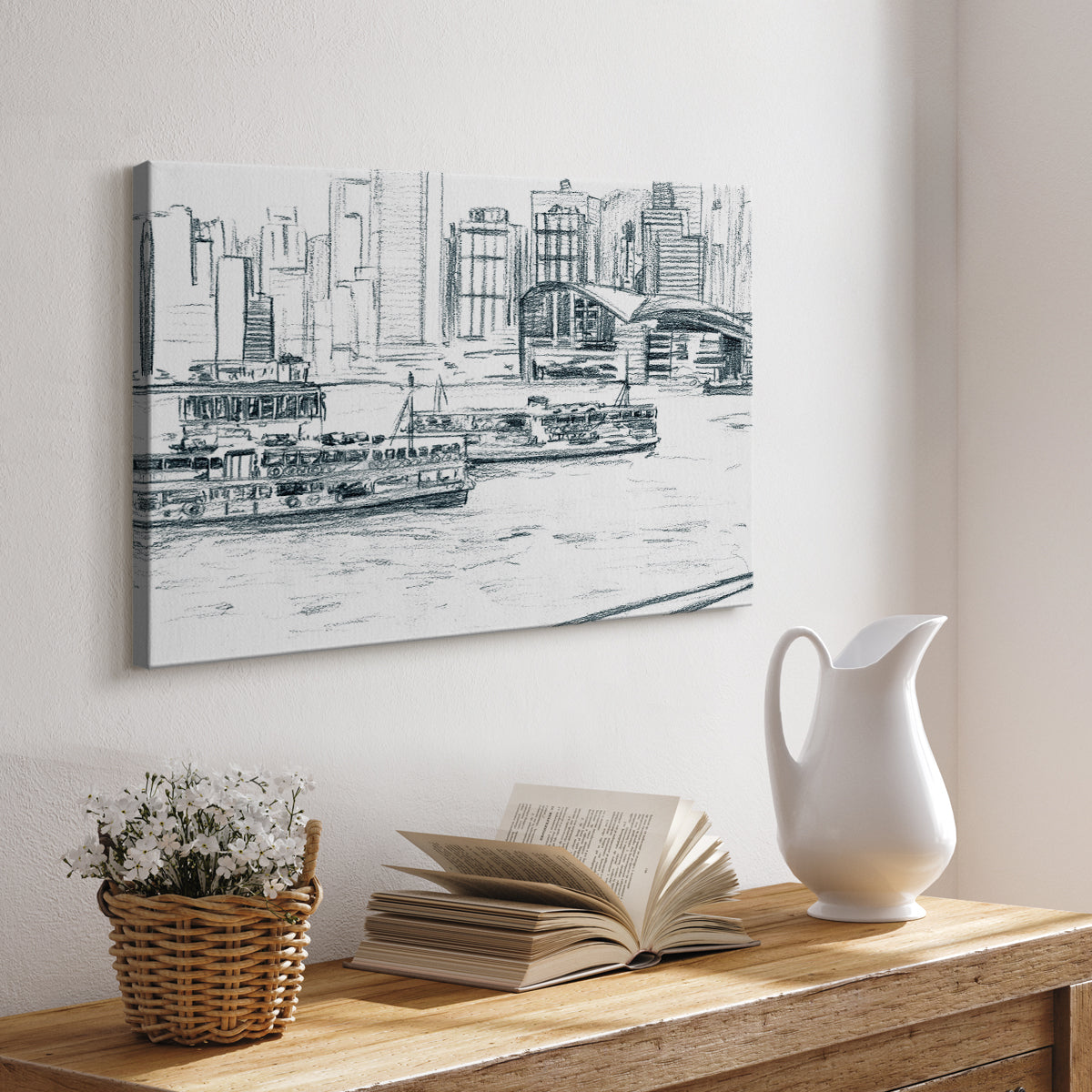 Ferryboats I - Canvas Art Print