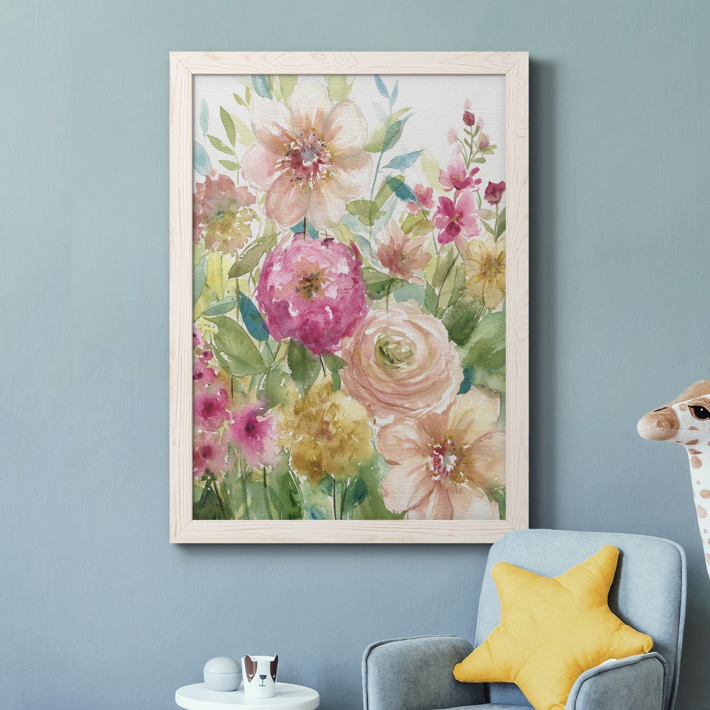 Jardin de Fleurs - Premium Canvas Framed in Barnwood - Ready to Hang