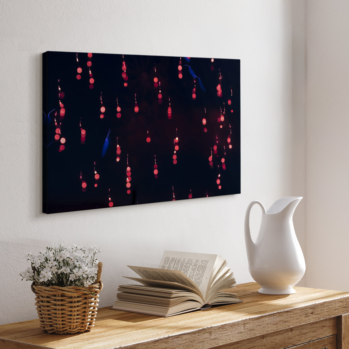 Crimson Constellation - Canvas Art Print
