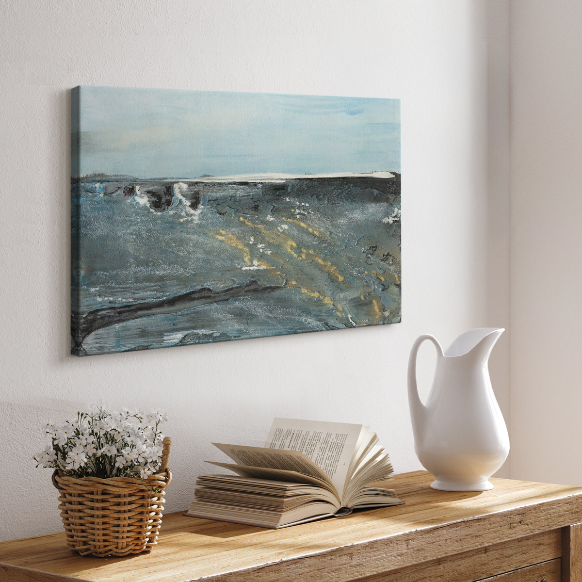 Flow of Love in Ocean II - Canvas Art Print