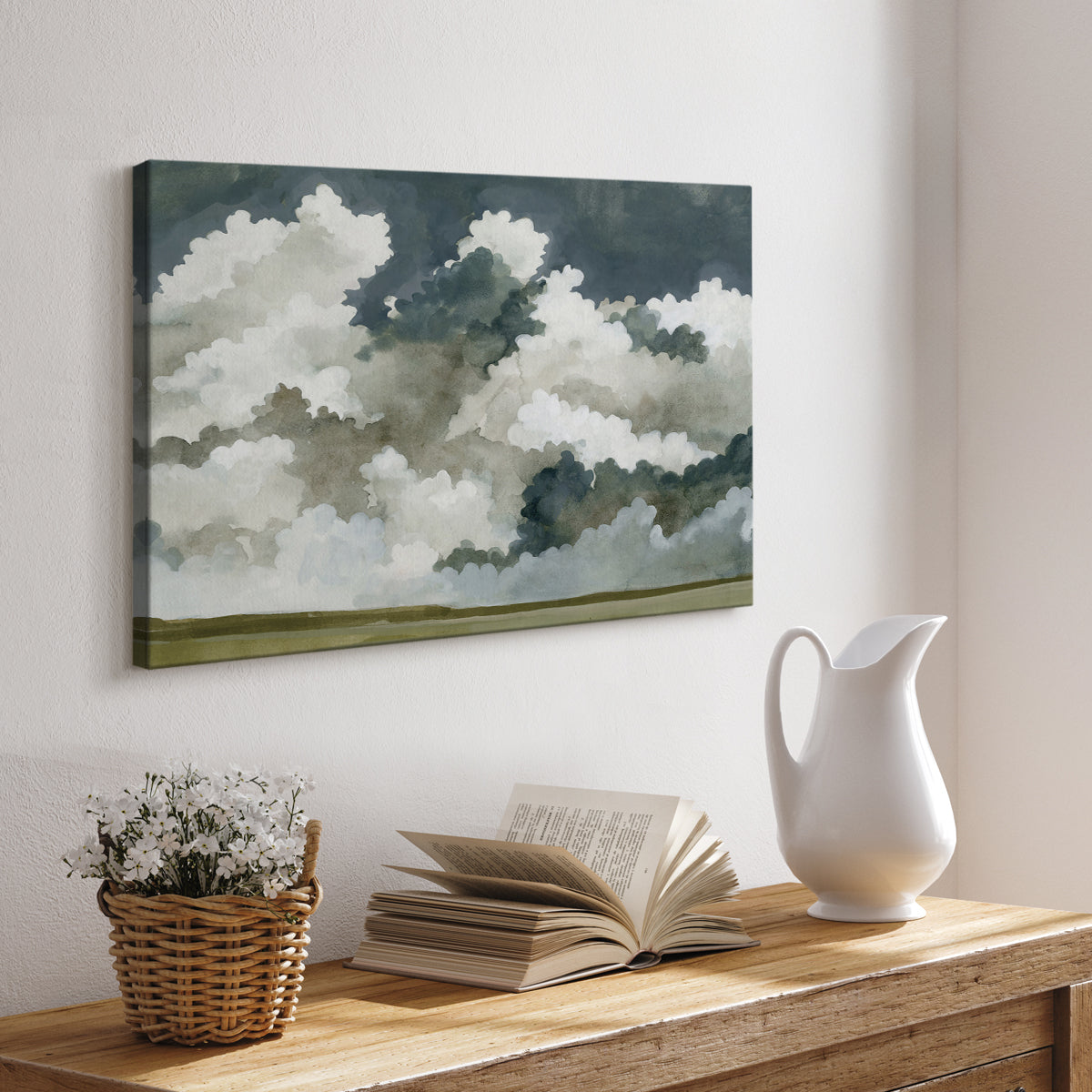 Vast Neutral Sky III - Canvas Art Print
