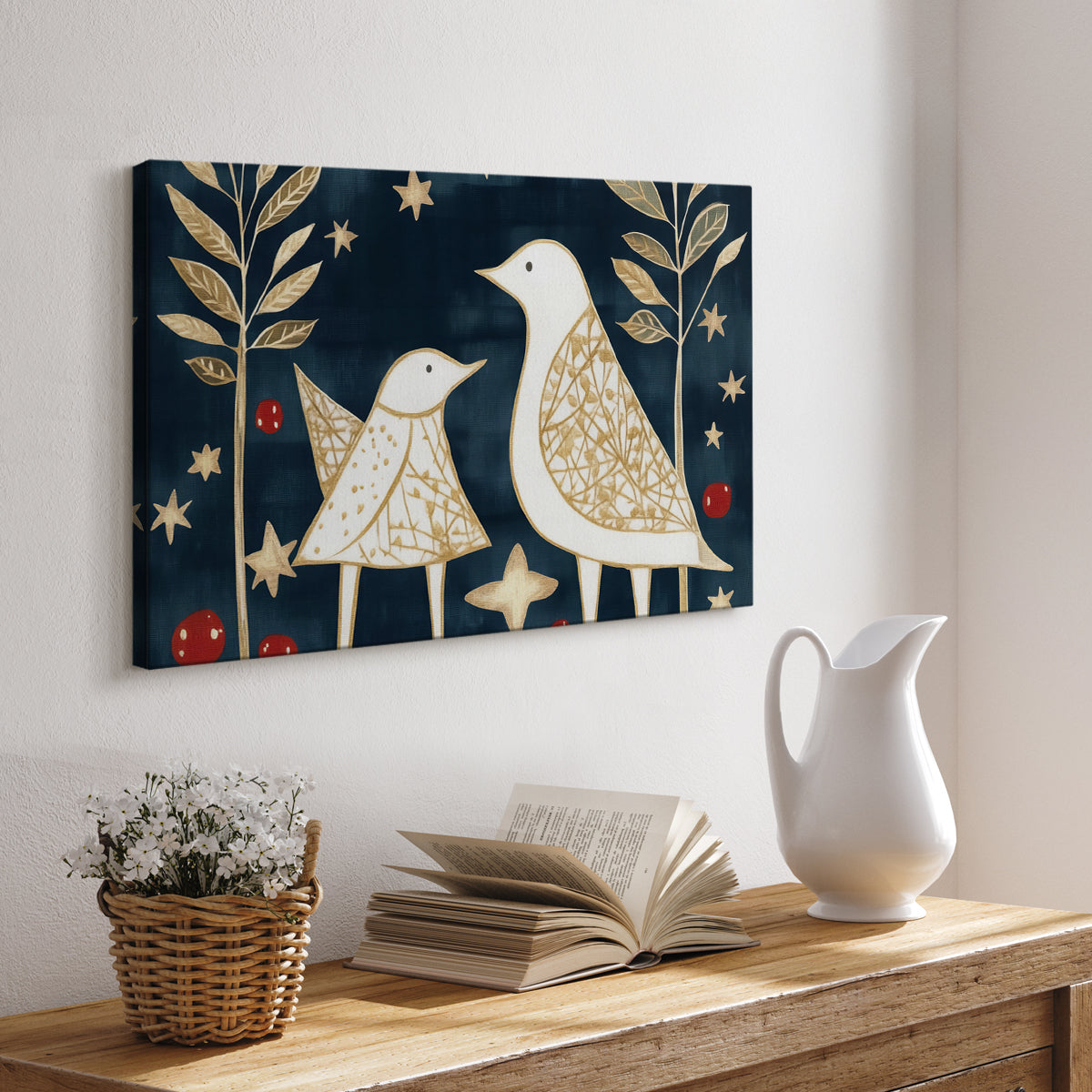 Christmas Birds LXXXIV - Canvas Art Print