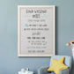 Stay Safe Rules - Premium Canvas Framed in Barnwood - Ready to Hang