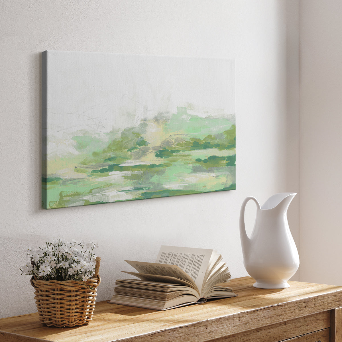 Green Mist Vista II - Canvas Art Print