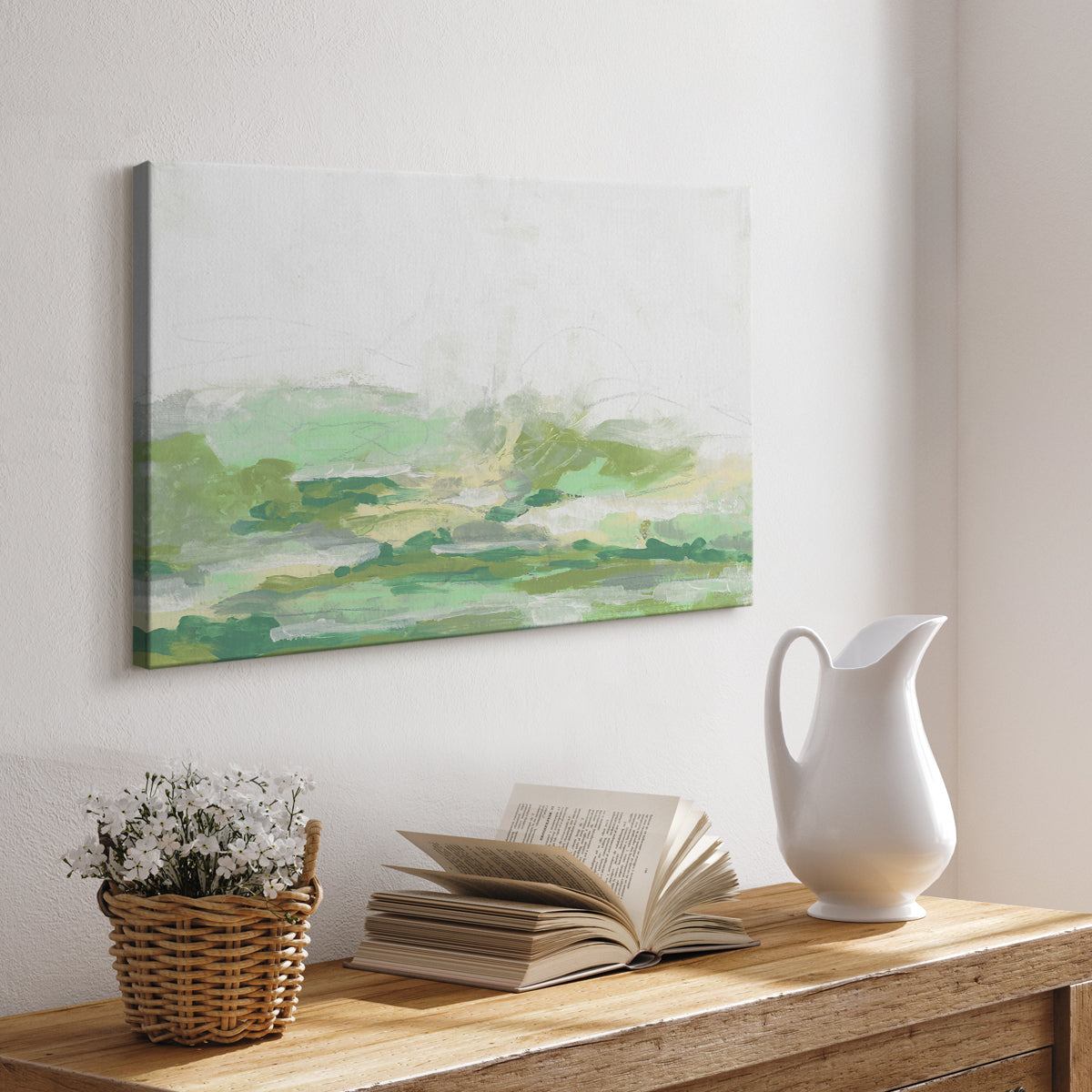 Green Mist Vista I - Canvas Art Print