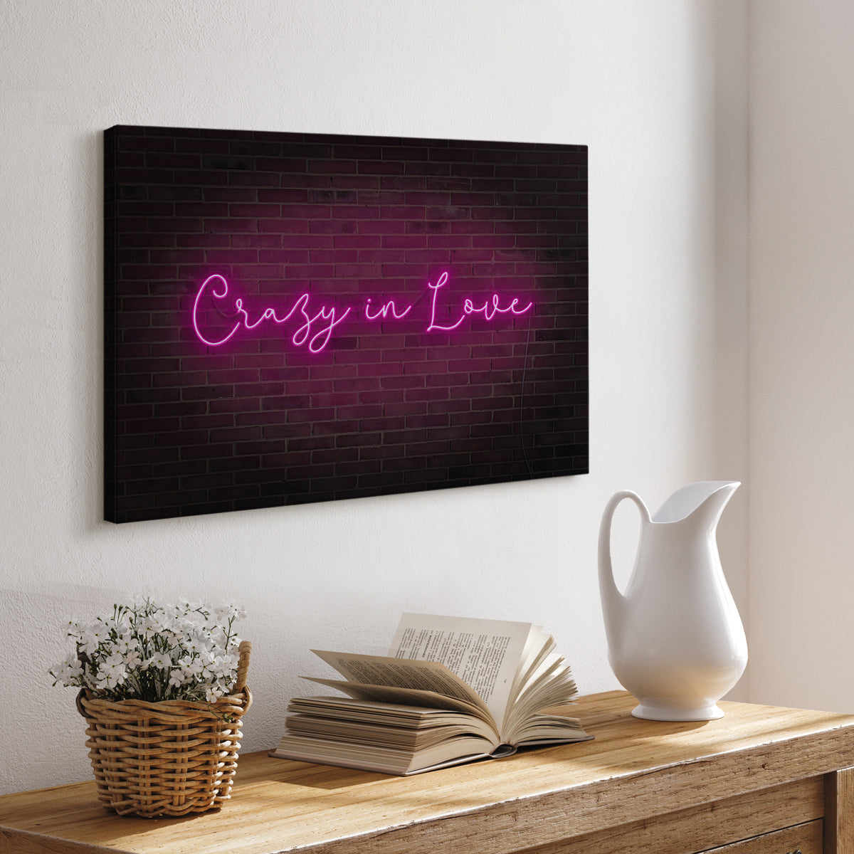 Neon Love II - Canvas Art Print