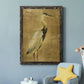 Gold Crane at Dusk I - Premium Canvas Framed in Barnwood - Ready to Hang