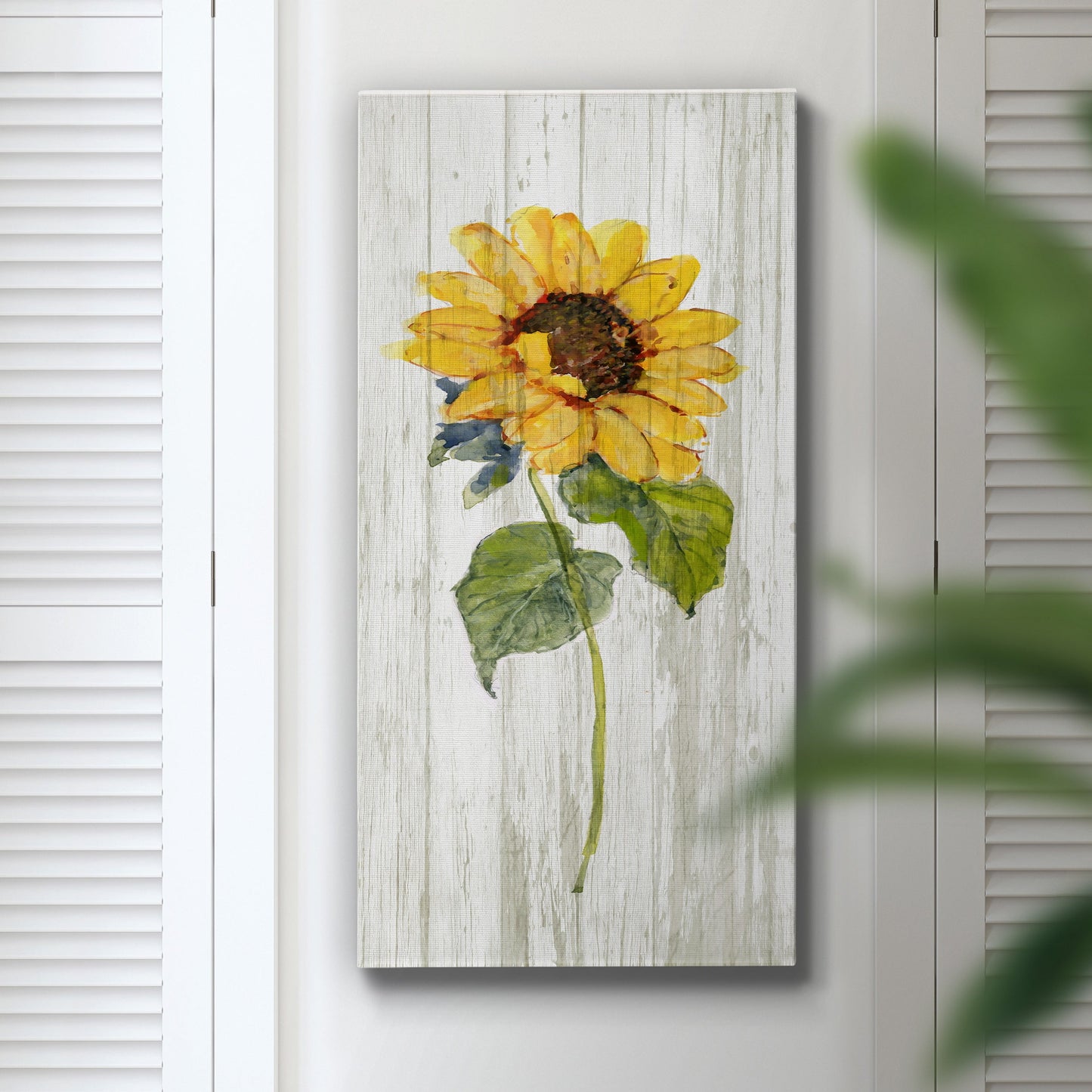 Sunflower in Autumn I - Premium Gallery Wrapped Canvas - Ready to Hang