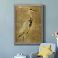 Gold Crane at Dusk I - Premium Canvas Framed in Barnwood - Ready to Hang