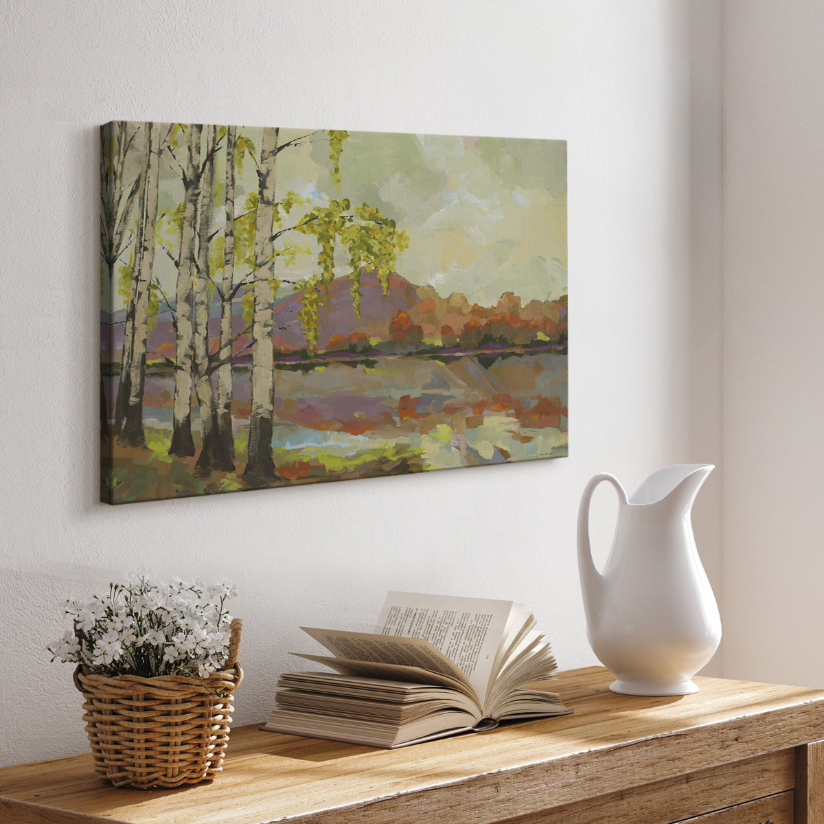 Birch Stand - Canvas Art Print