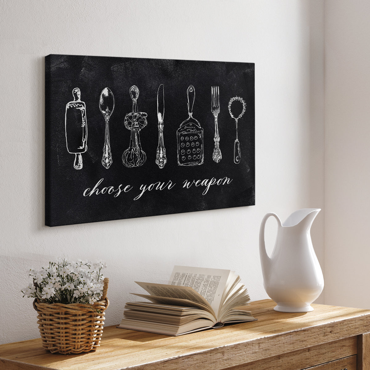 Choose Your Weapon - Canvas Art Print