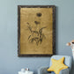 Gold Sketch Botanical I - Premium Canvas Framed in Barnwood - Ready to Hang