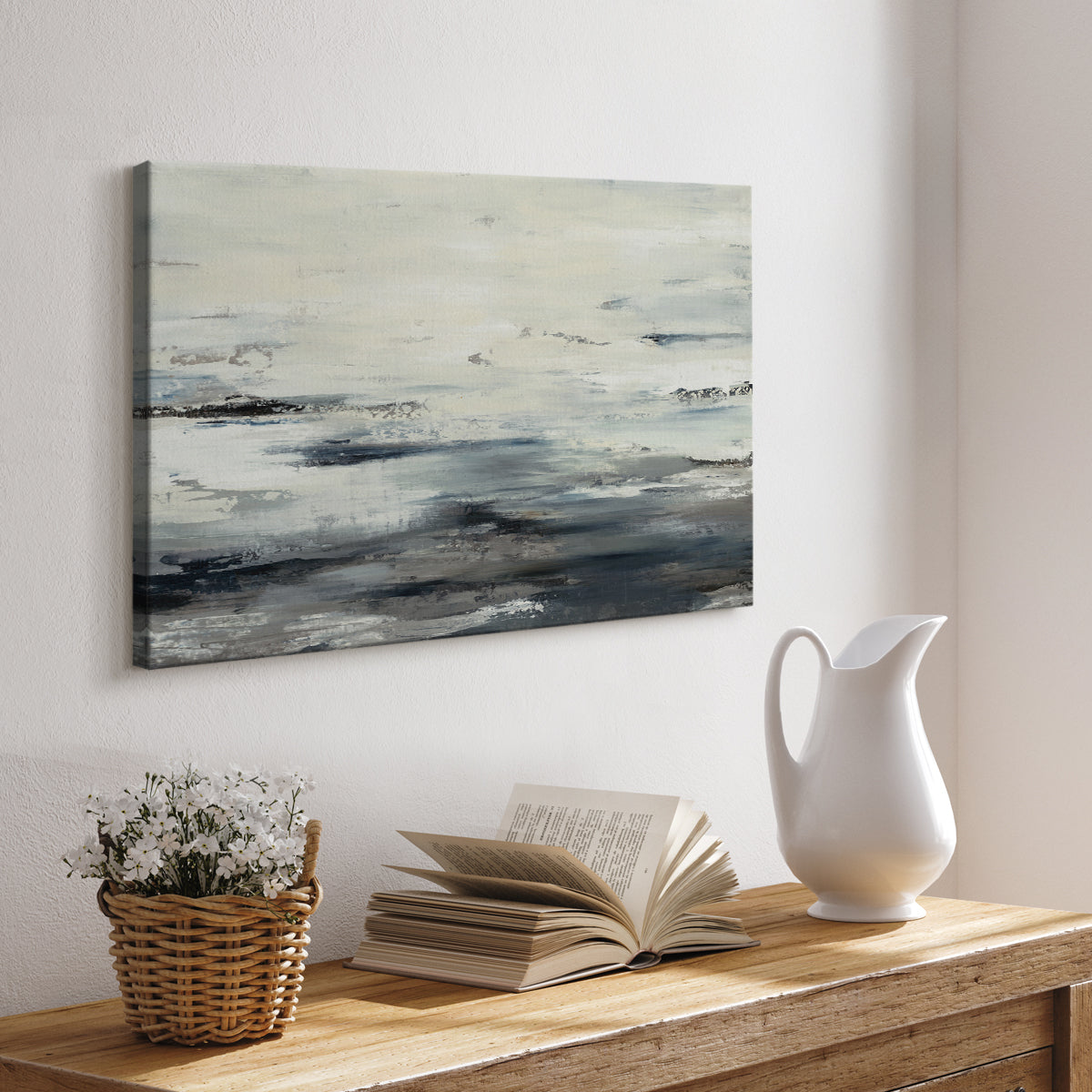 On The Stormy Seas - Canvas Art Print
