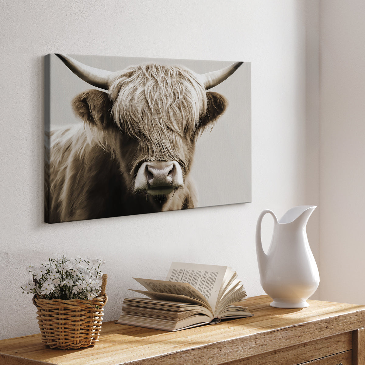 Highland Cow LXXXVI - Canvas Art Print