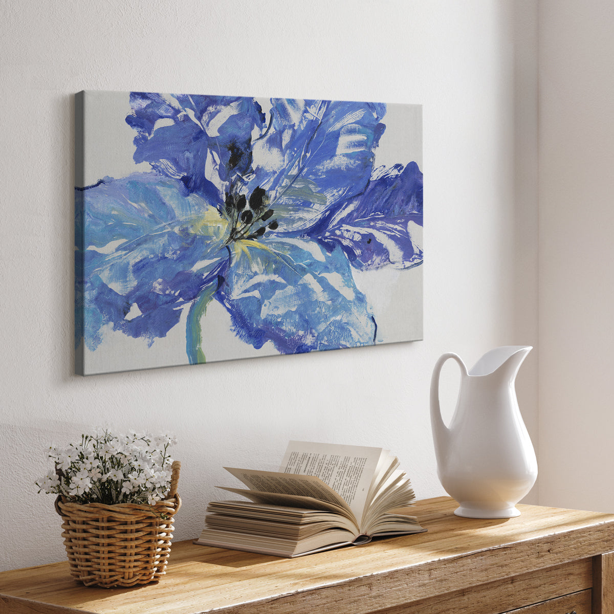 Fleur Bleue I - Canvas Art Print