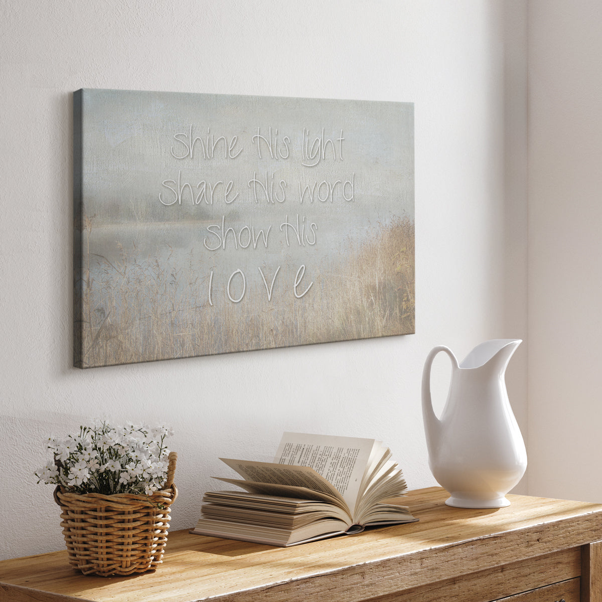 Shine His Light - Canvas Art Print