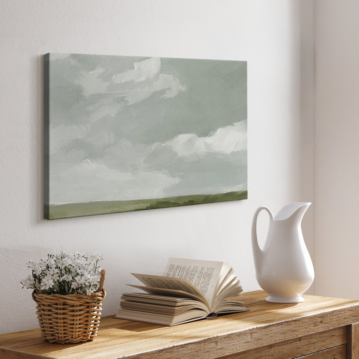 Gray Stone Sky II - Canvas Art Print