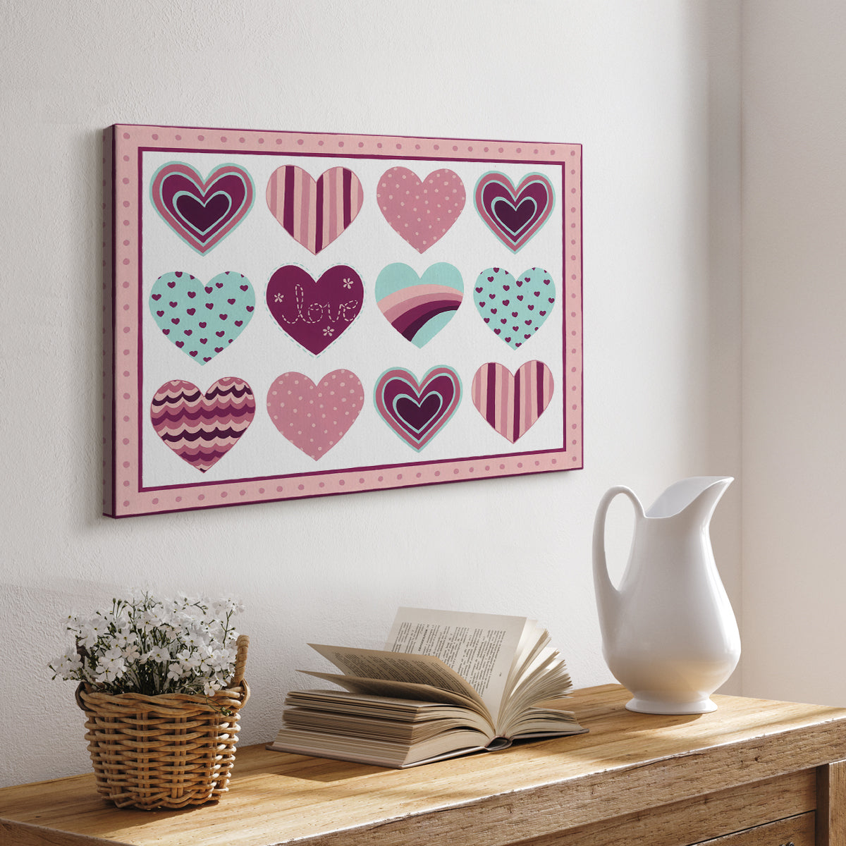 Sweet Valentine Collection A - Canvas Art Print
