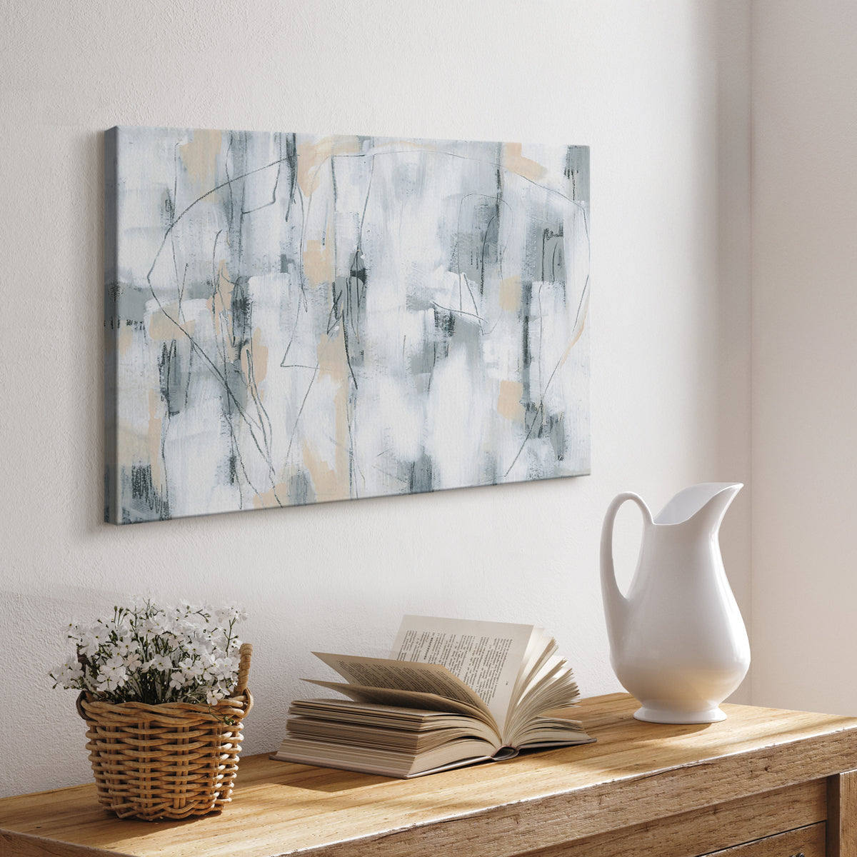 Stone Hatchmarks I - Canvas Art Print