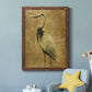 Gold Crane at Dusk II - Premium Canvas Framed in Barnwood - Ready to Hang