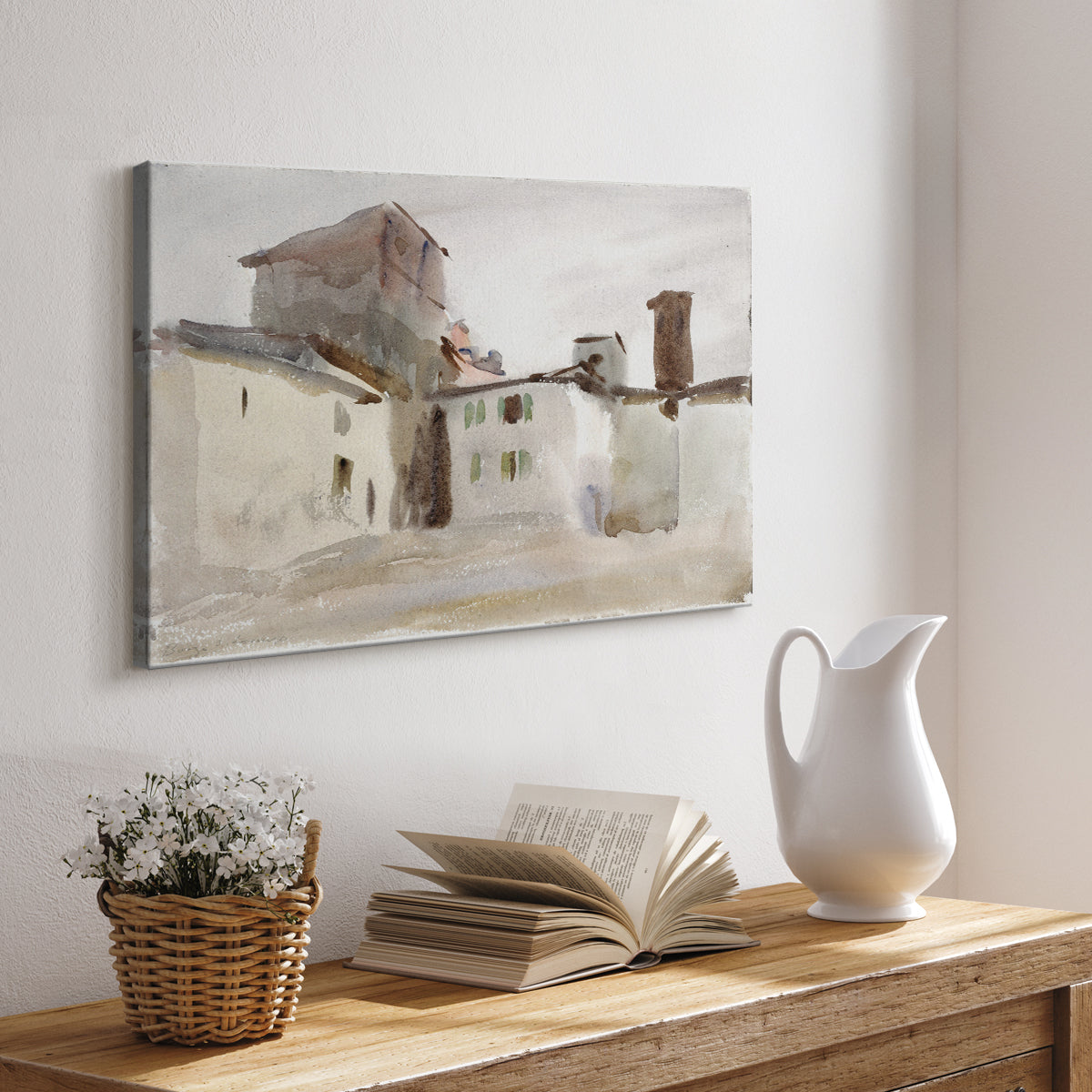 Vintage Village XXVII - Canvas Art Print