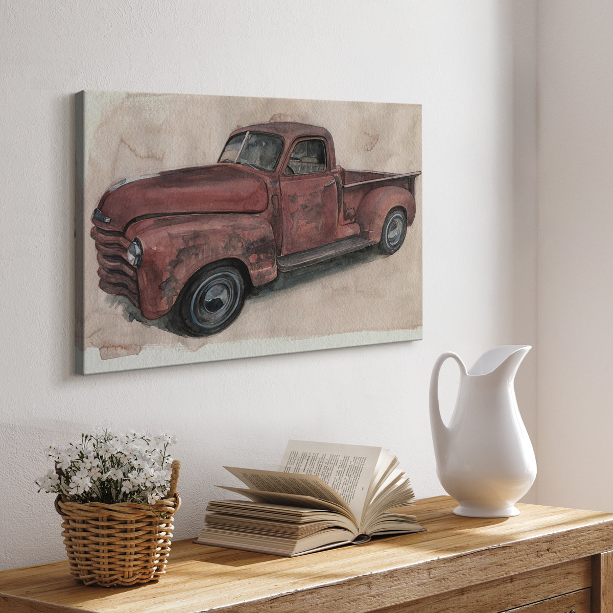 Antique Pickup I - Canvas Art Print