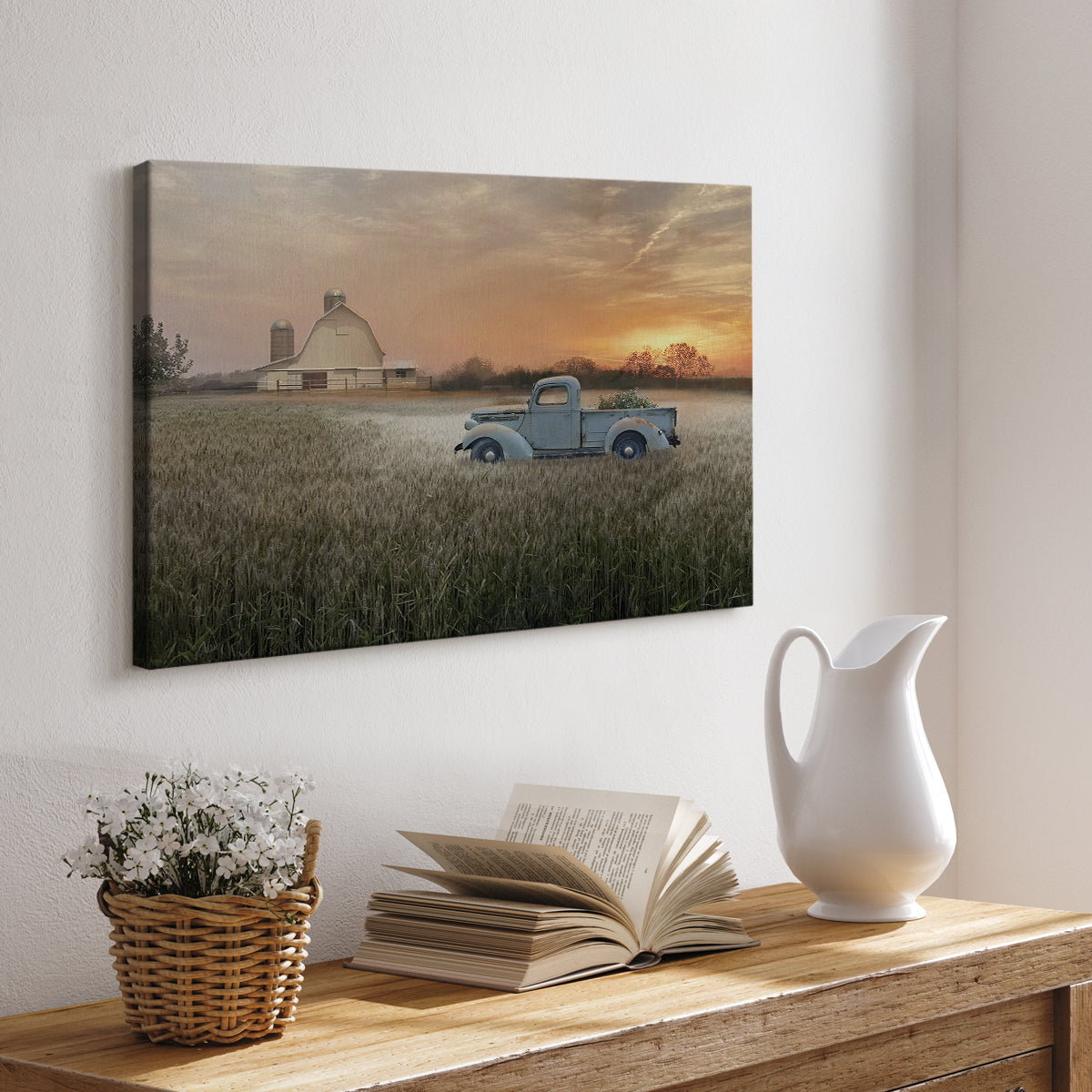 Evening Farm - Canvas Art Print