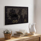 Black Gold Map - Canvas Art Print