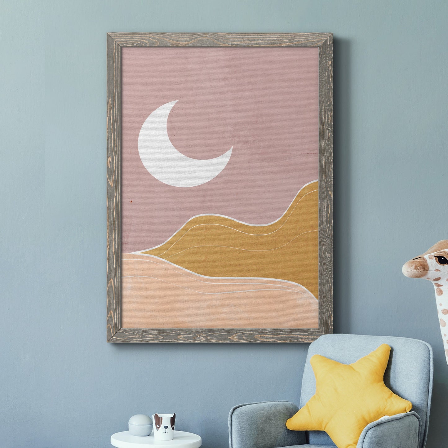 Sedona Moon - Barnwood Framed Canvas Print