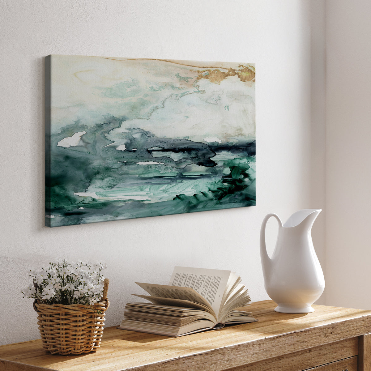 Sea Foam Flow I - Canvas Art Print