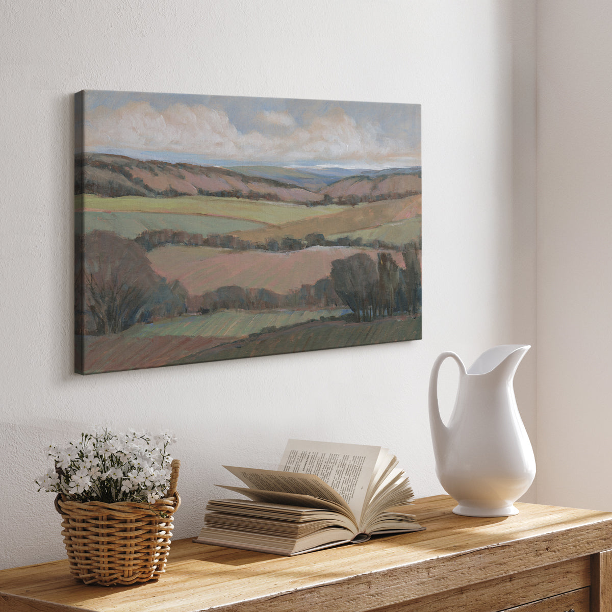 Hilly Countryside II - Canvas Art Print