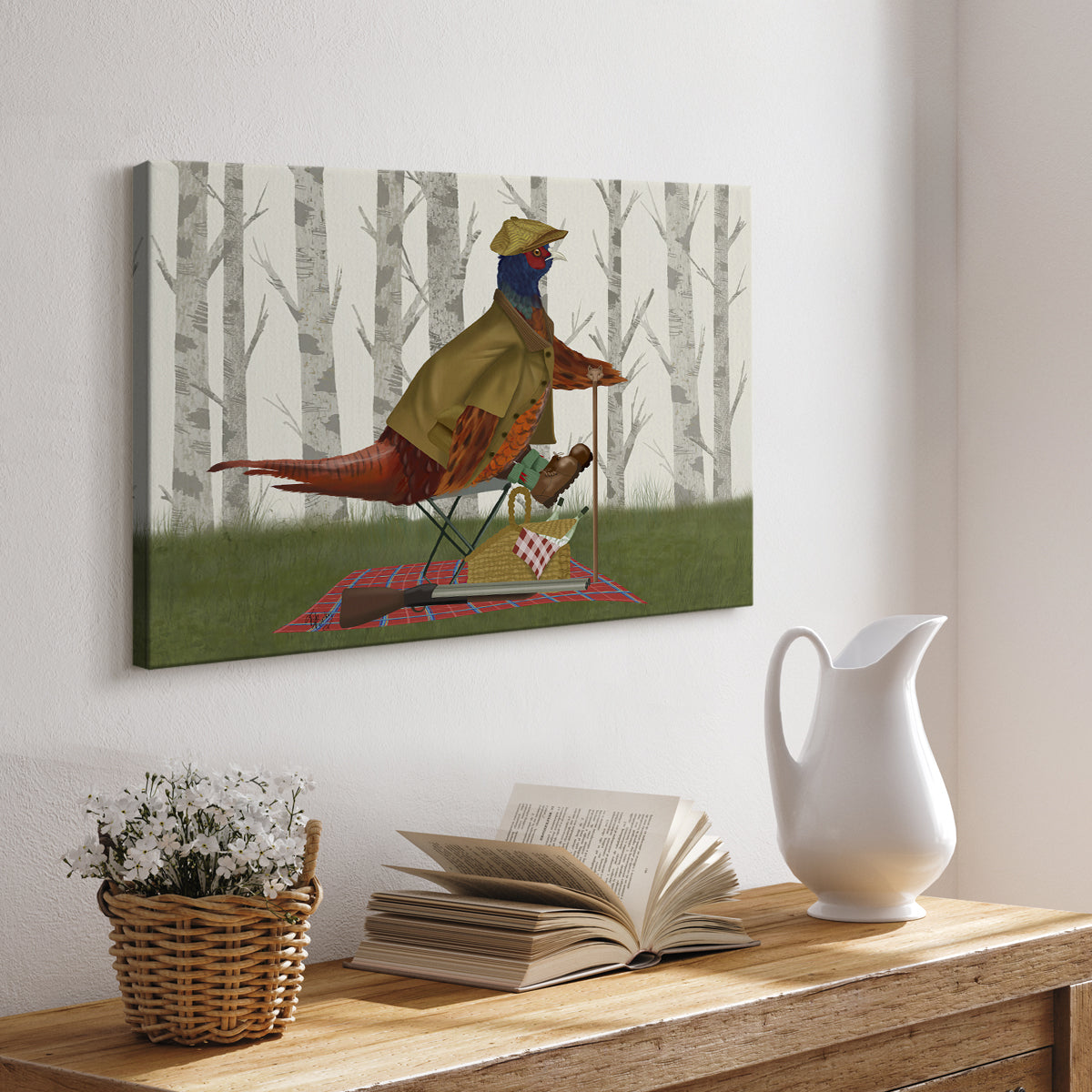Pheasant Shooting Party 4 - Canvas Art Print