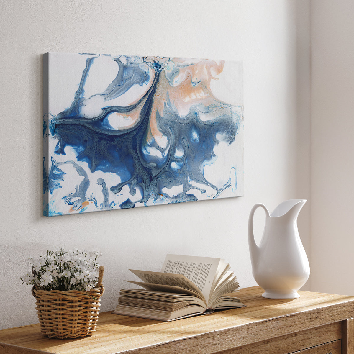 Dancing Blue I - Canvas Art Print