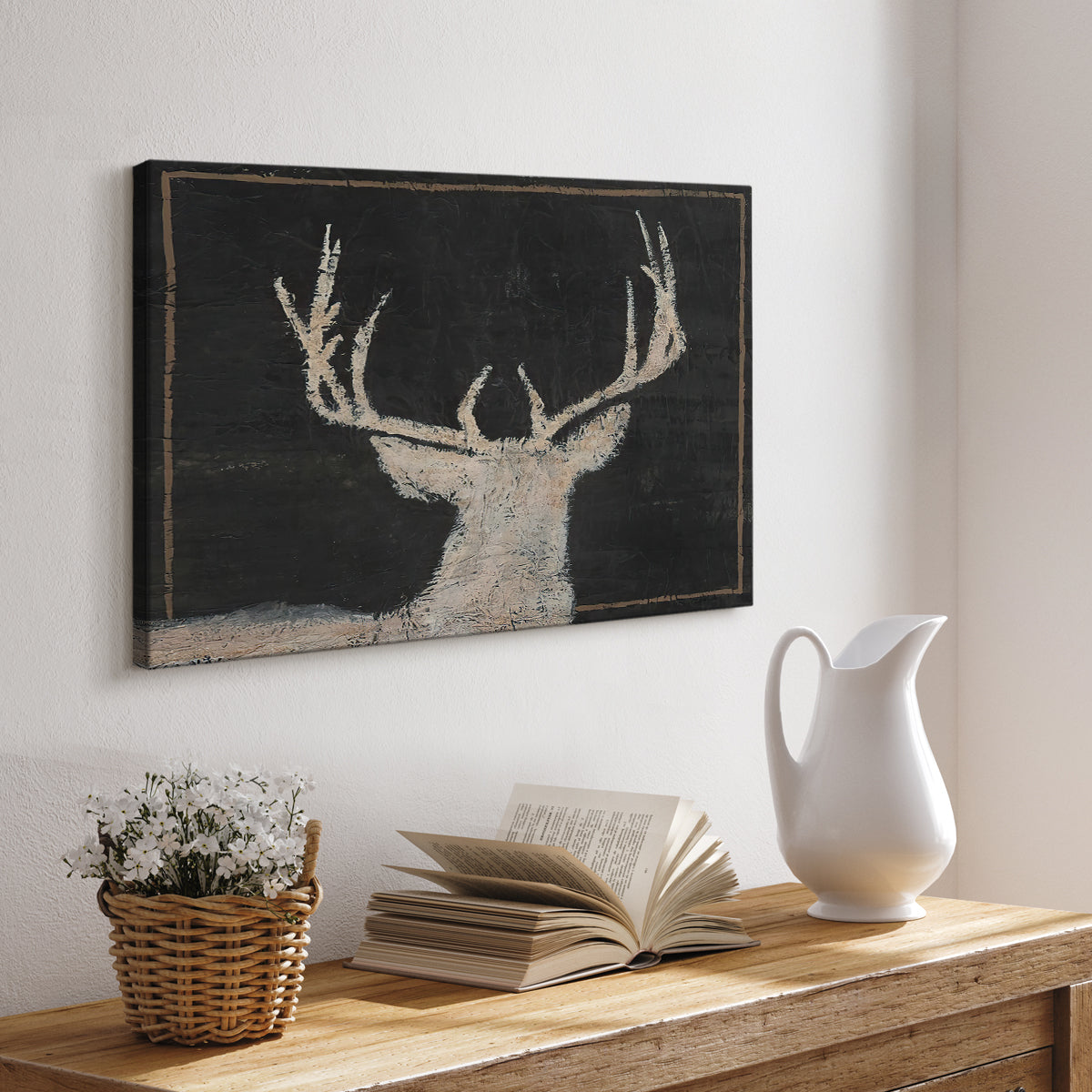 Brow Tine Deer II - Canvas Art Print