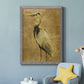 Gold Crane at Dusk II - Premium Canvas Framed in Barnwood - Ready to Hang