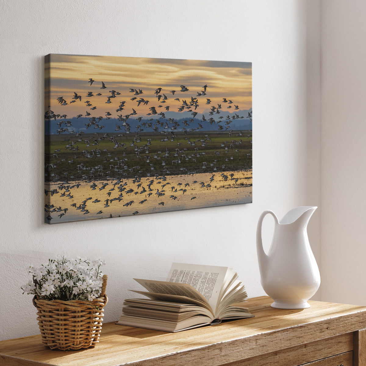 Sunset Flight - Canvas Art Print