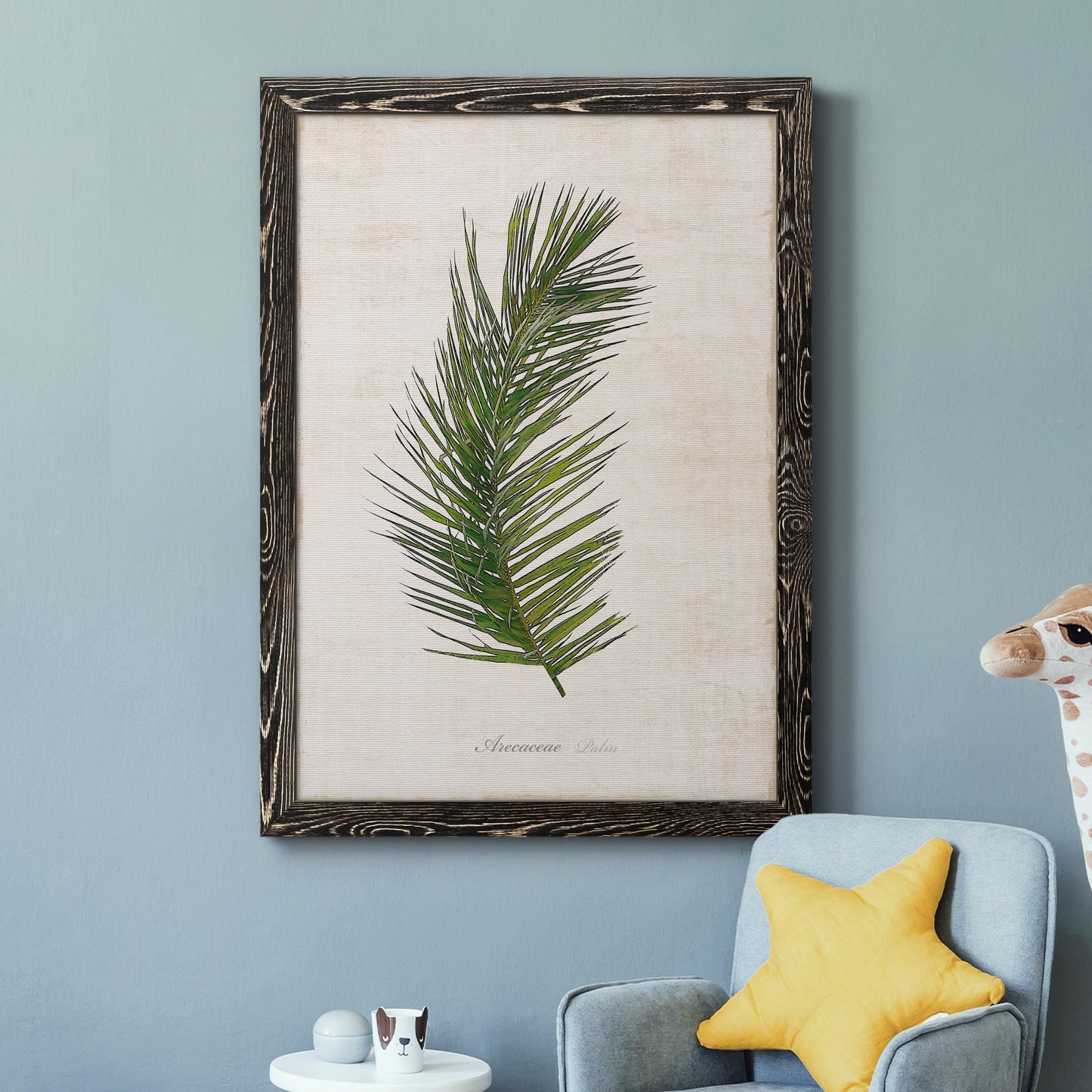 Palm Botanical II - Premium Canvas Framed in Barnwood - Ready to Hang