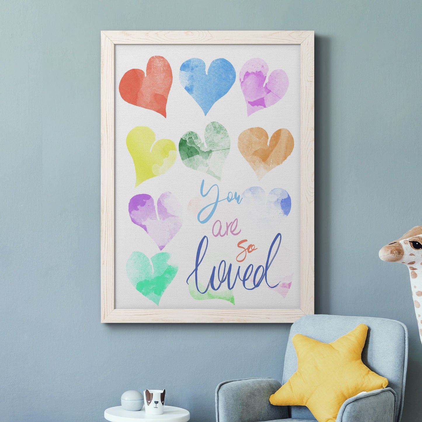 You Are So Loved - Barnwood Framed Canvas Print