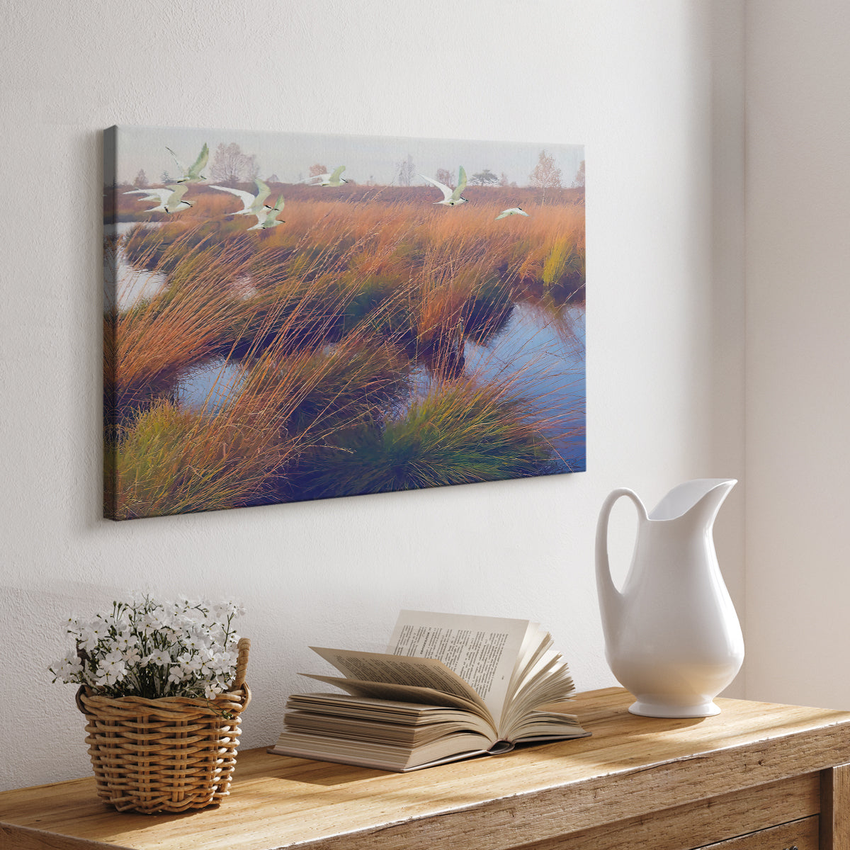 Marshland Hues II - Canvas Art Print
