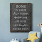 Love Resides - Premium Canvas Framed in Barnwood - Ready to Hang