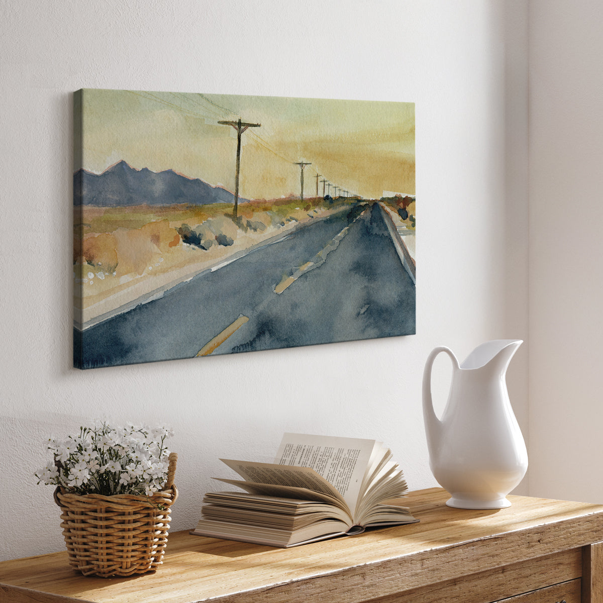 Deserted Highway II - Canvas Art Print