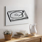 Vinyl Sketch - Canvas Art Print