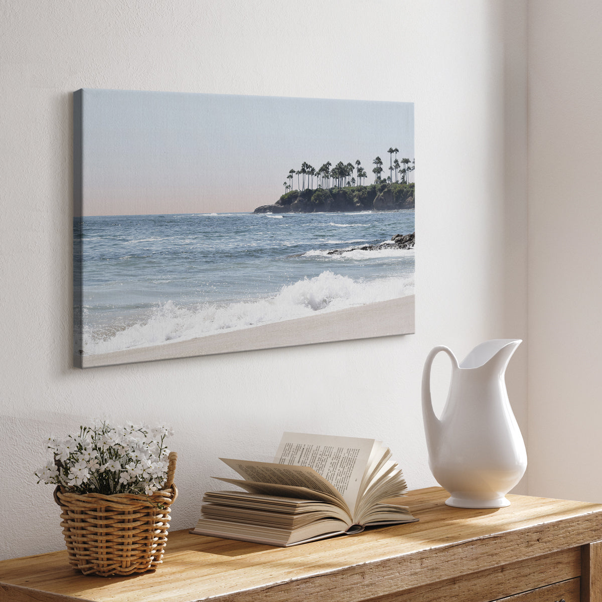 Distant Palms - Canvas Art Print