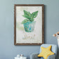 Potted Basil - Premium Canvas Framed in Barnwood - Ready to Hang