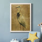 Gold Crane at Dusk II - Premium Canvas Framed in Barnwood - Ready to Hang